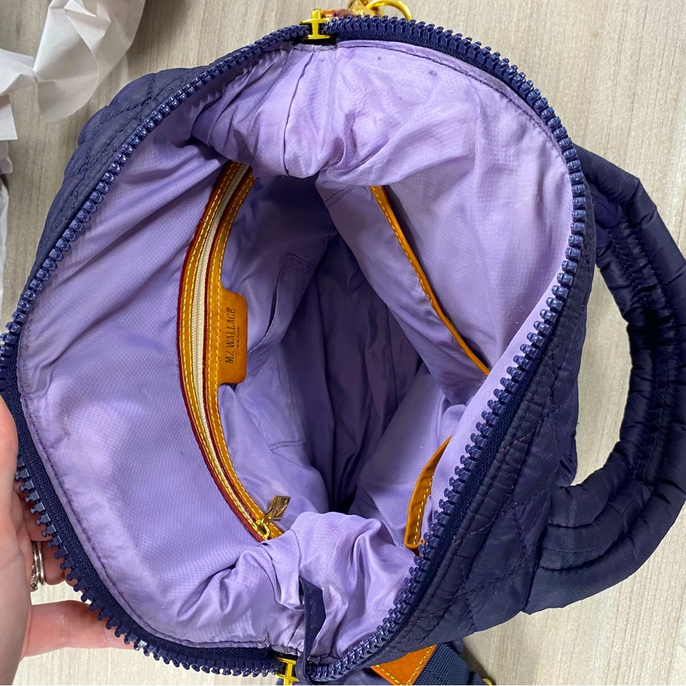 MZ Wallace Small Sutton Deluxe Bag in Boysenberry, Complete Set - Picture 8 of 15